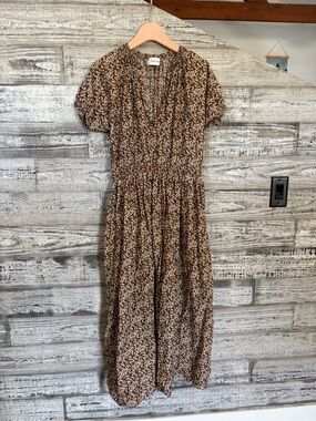 matteau linen cami dress MATTEAU Shirred silk and linen-blend maxi dress
